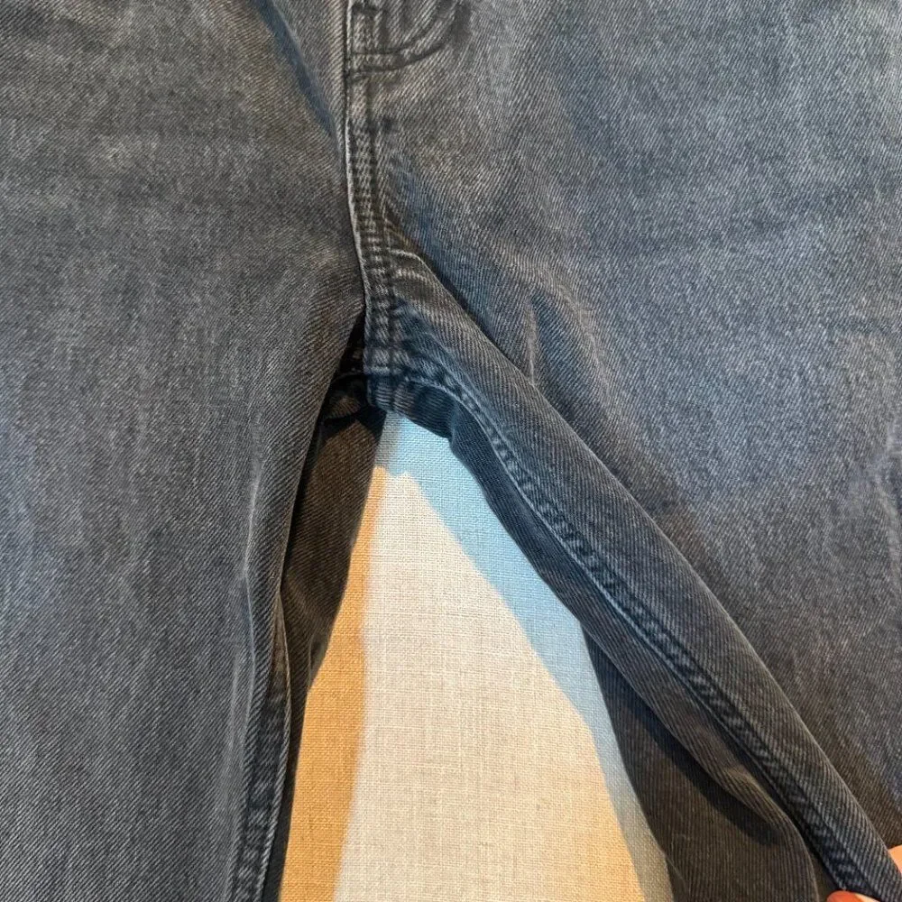 Reformation NWT Abby Low Rise Straight Jeans Black Trinity Wash Women’s 25